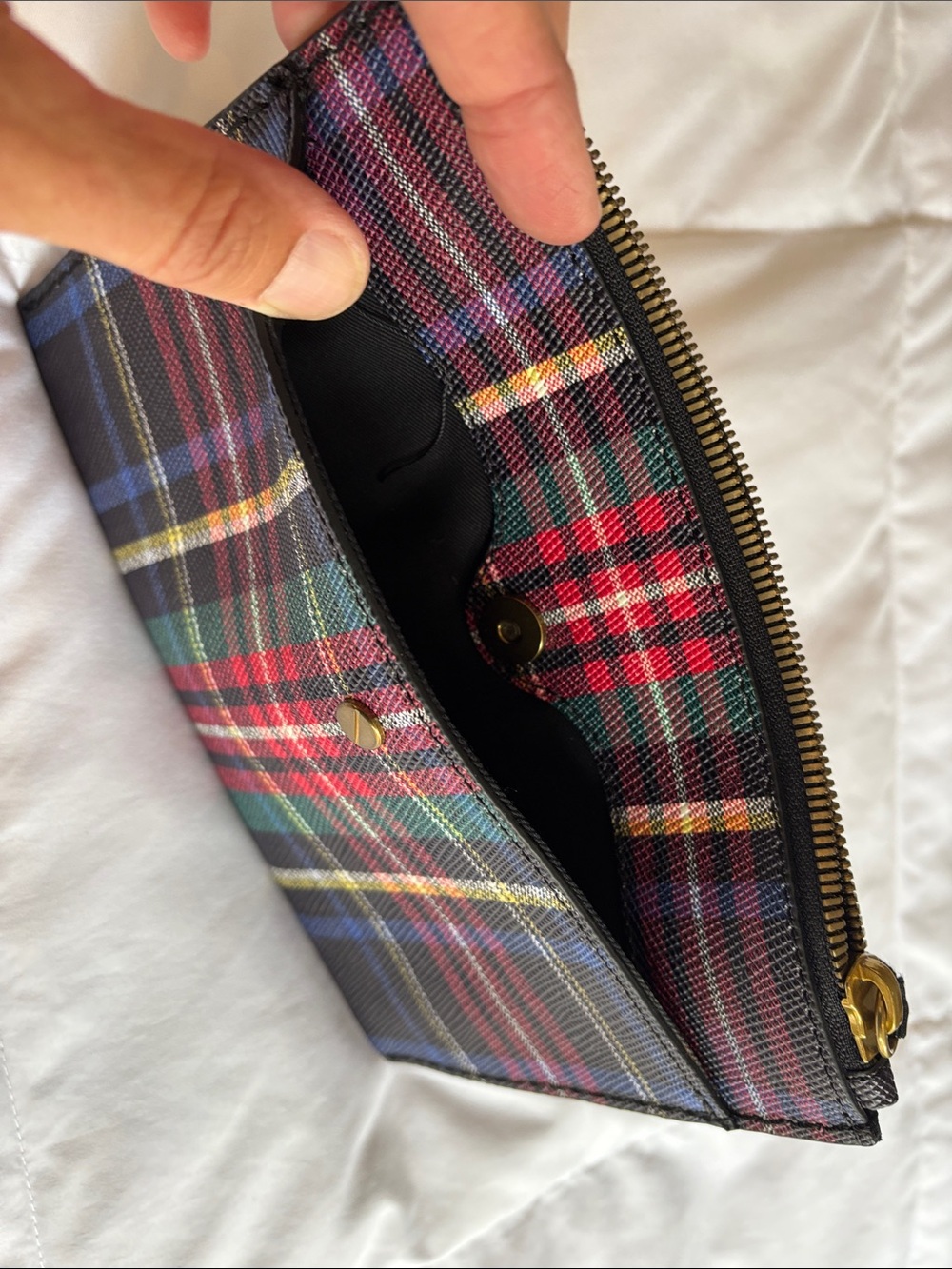 J.Crew plaid clutch - Picture 3 of 7